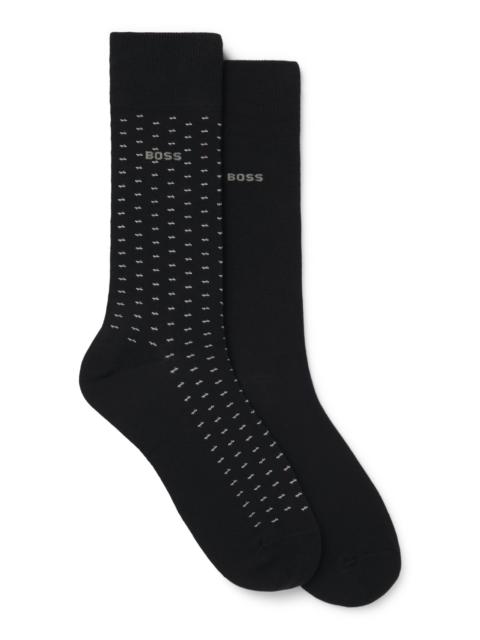 BOSS TWO-PACK OF REGULAR-LENGTH COTTON-BLEND SOCKS