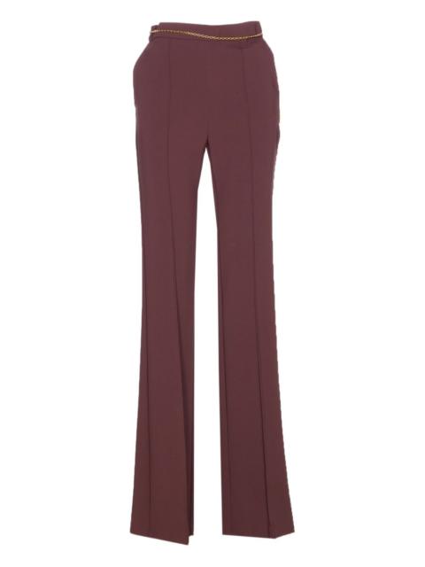 ELISABETTA FRANCHI chain-belt trousers