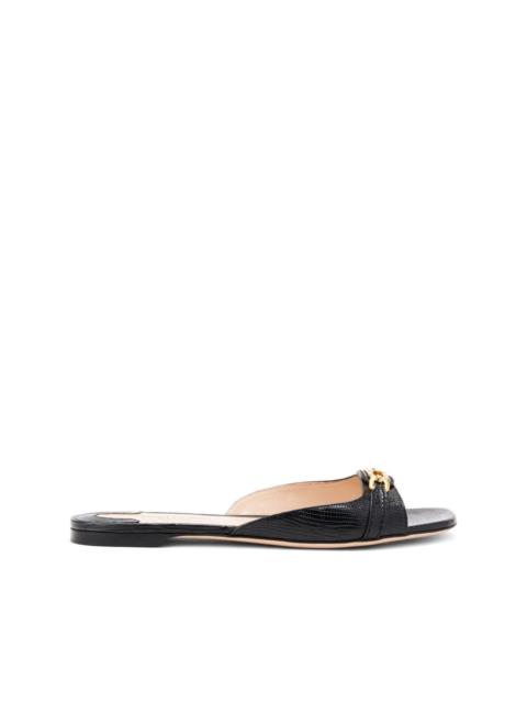 TOM FORD logo-plaque flat sandals