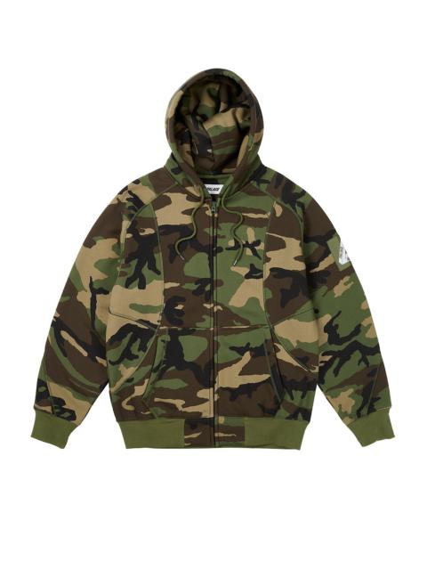 PALACE BONDED SHERPA ZIP HOOD CAMO