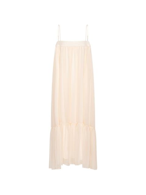ROTATE chiffon A-line midi dress