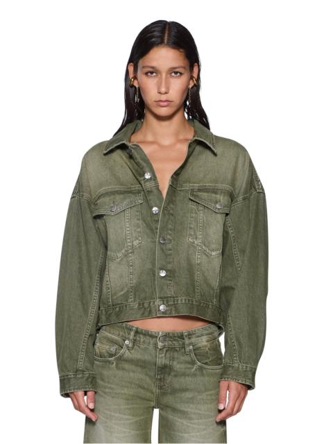 Ksubi RELAX TRUCKER JACKET MILITANT GREEN