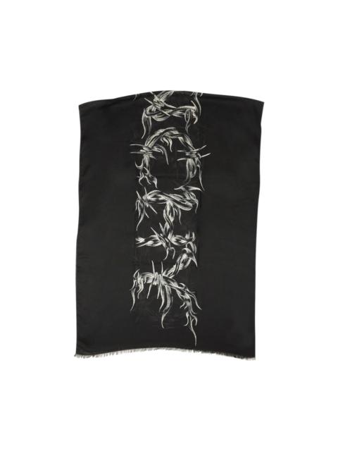 Givenchy Givenchy Cashmere Blend Barbed Wire Scarf 'Black'