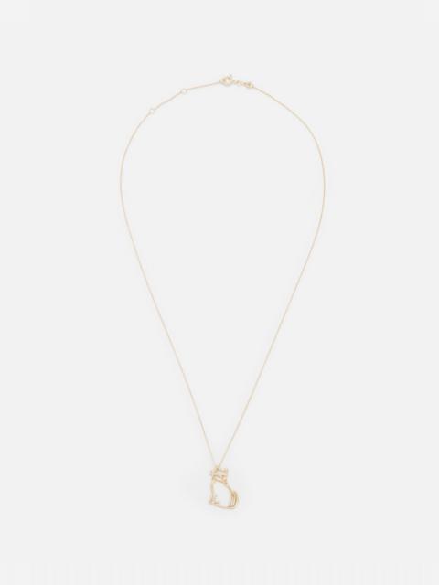 ALIITA Gold-Tone Necklace with 'MIAU' Pendant