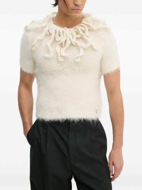 SUNNEI ruffled short-sleeve T-shirt