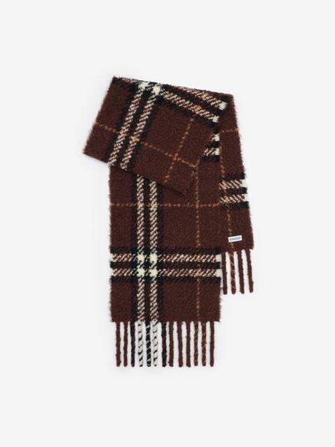 Burberry Check Alpaca Wool Blend Bouclé Scarf