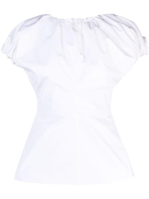 Jil Sander puff-sleeve cotton top