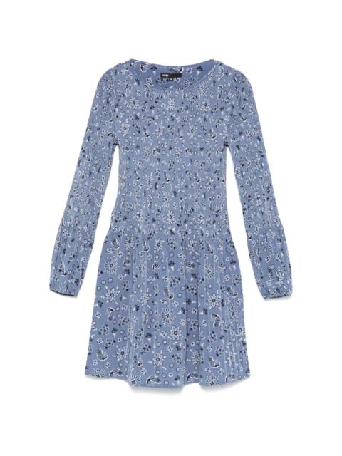 maje floral-print mini dress