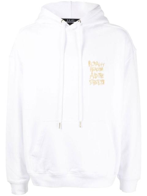 Ksubi slogan-embroidered hoodie