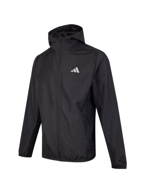 adidas adidas Gym+ Training 3-Stripes Windbreaker Asia Sizing 'Black' IN5838