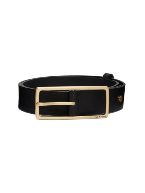 rag & bone Black Rebound Leather Belt