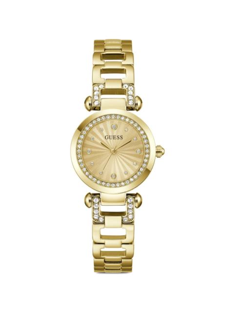 GUESS USA Ginger crystal-embellished 30mm watch