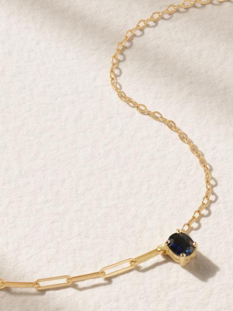 Yvonne Léon 18-karat gold sapphire necklace Blue