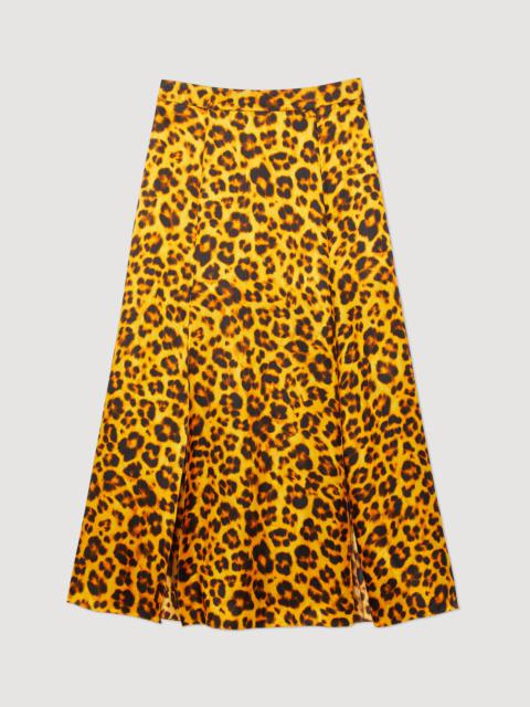 Sandro Leopard skirt