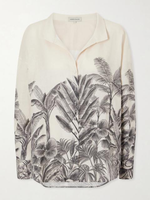 ANDRES OTALORA Cielos Lejanos Printed Linen Shirt