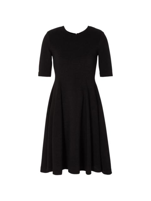 EMPORIO ARMANI flared ribbed dress