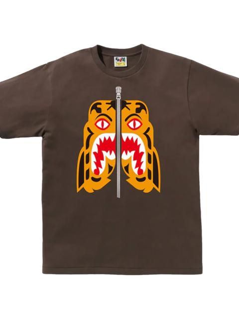 A BATHING APE® Tiger Shark Tee (Brown) "Brown" 1J80 110 005 BROWN