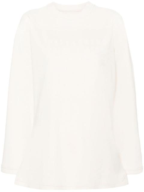 Maison Margiela numbers-embroidered cotton sweatshirt