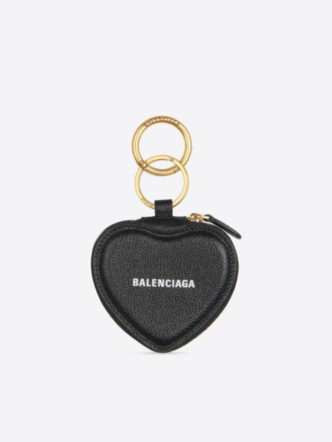 BALENCIAGA Women's Cash Heart Mirror Case in Black