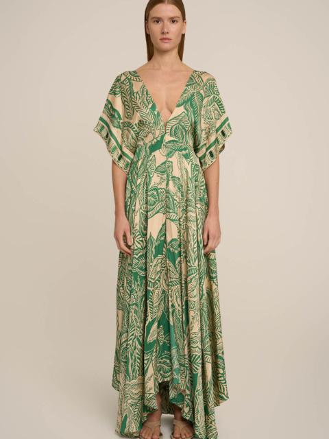 Poupette St Barth Kaftan Hina - Green Delia