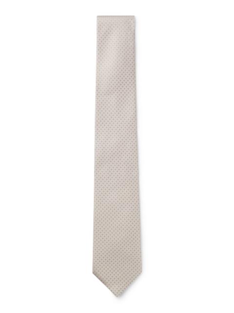 BOSS JACQUARD-PATTERNED TIE IN PURE WOOL