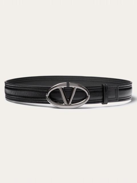 THE BOLD EDITION VLOGO SHINY CALFSKIN BELT 30 MM