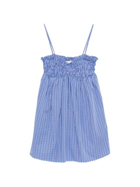 FAITHFULL Presa shirred mini dress