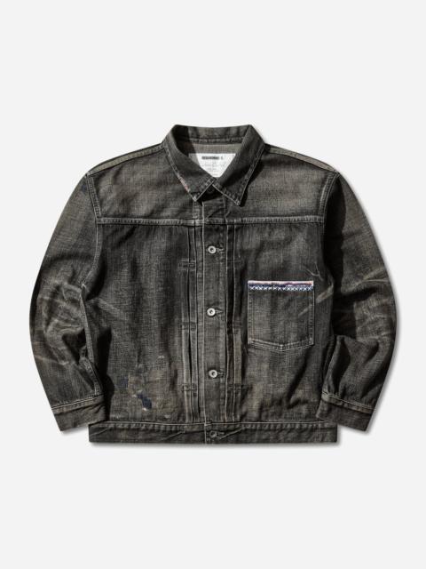 NEIGHBORHOOD Men's Savage Denim Type-1 Jacket Black
