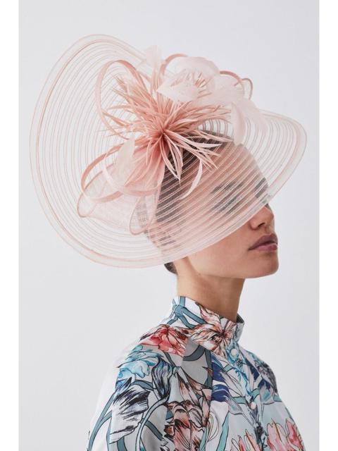 KAREN MILLEN Feather Detail Fascinator