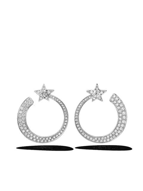 CHANEL Étoile Filante hoop earrings