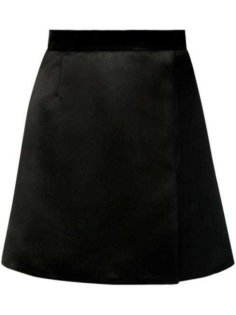 NINA RICCI A-line satin skirt