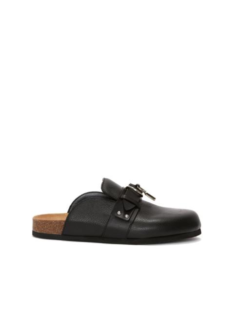 JW Anderson padlock leather mules