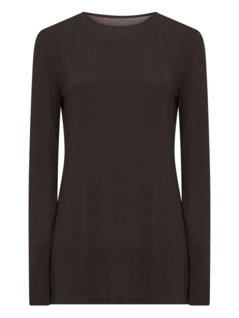 UMA WANG cowl-back long-sleeve top