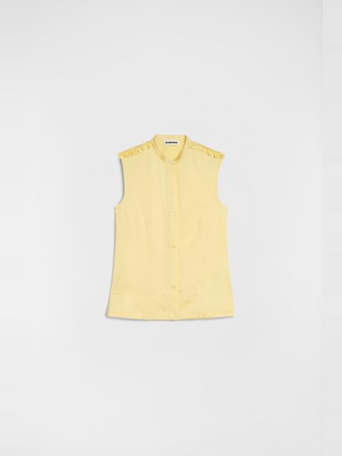 Jil Sander Fluid Viscose Ruffle Top