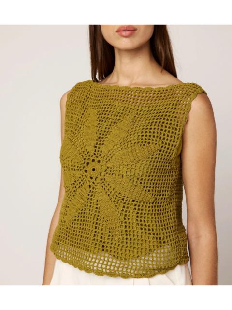 Cleobella CAYLEE CROCHET TOP | MOSS