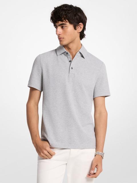 MICHAEL KORS Stretch Cotton Polo Shirt
