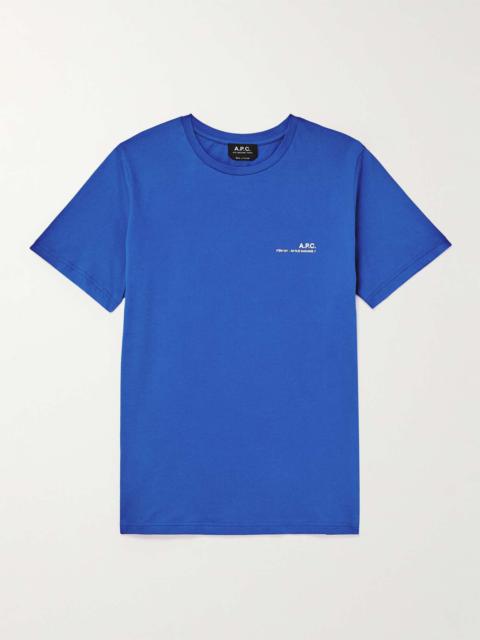 A.P.C. Item Logo-Print Cotton-Jersey T-Shirt