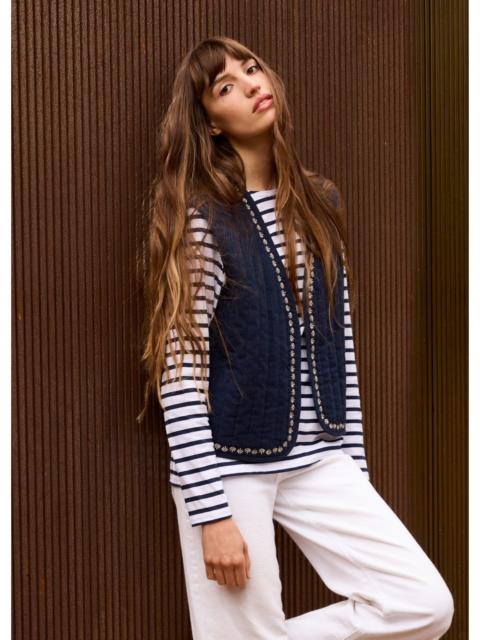 SAINT JAMES ST LILY Cotton Quilted Vest