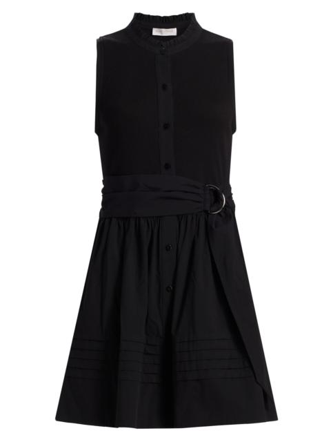 RAMY BROOK Women's Orla Cotton-Blend Belted Minidress - Black