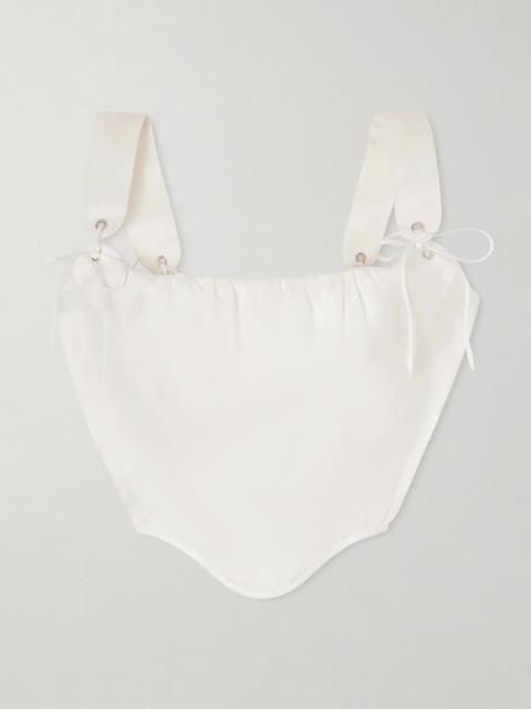 Vivienne Westwood Kitten Silk-organza Corset Top