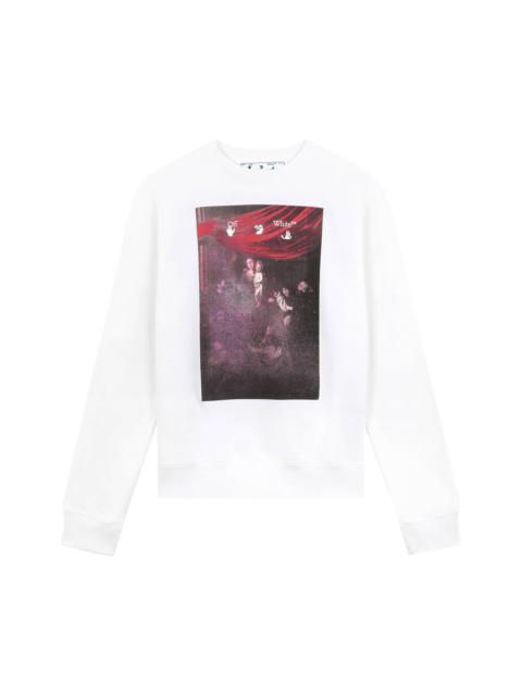 Off-White Sprayed Caravaggio Slim Crewneck 'White'