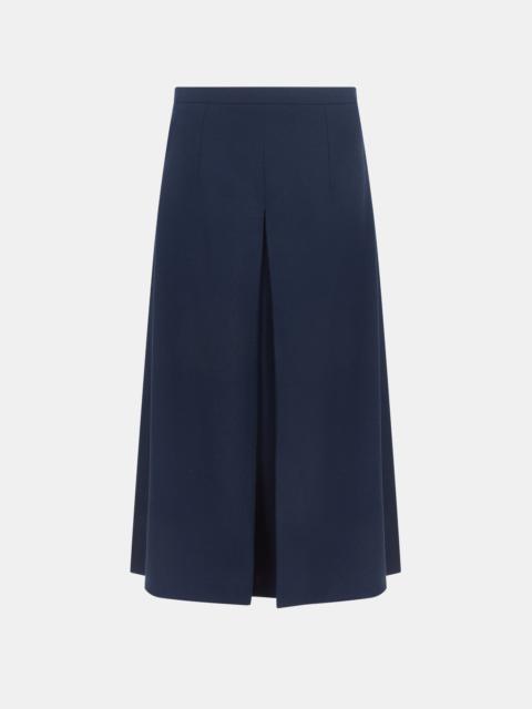 EMILIA WICKSTEAD Sato Skirt in Navy Single Wool Crepe