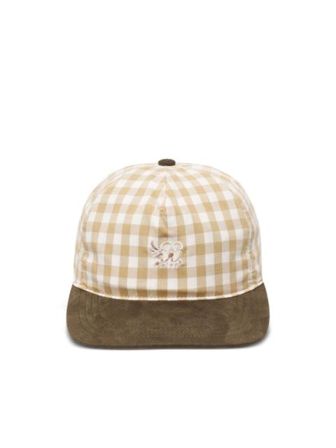 JUNTAE KIM embroidery check cap