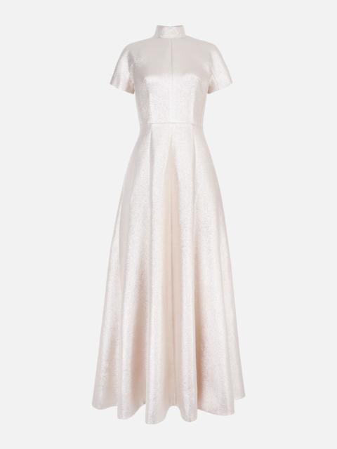 EMILIA WICKSTEAD Malinda Dress in Champagne Metallic Cloque