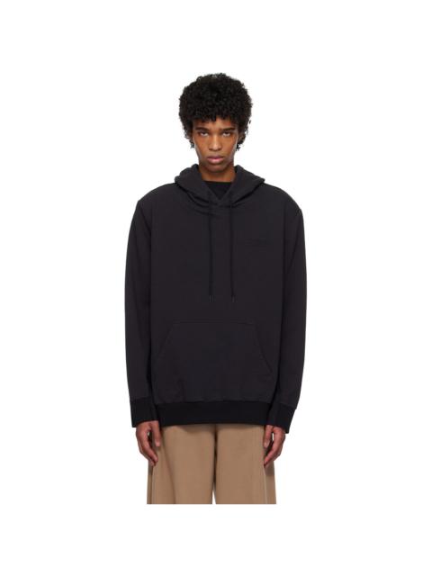 MM6 Maison Margiela Black Paneled Hoodie