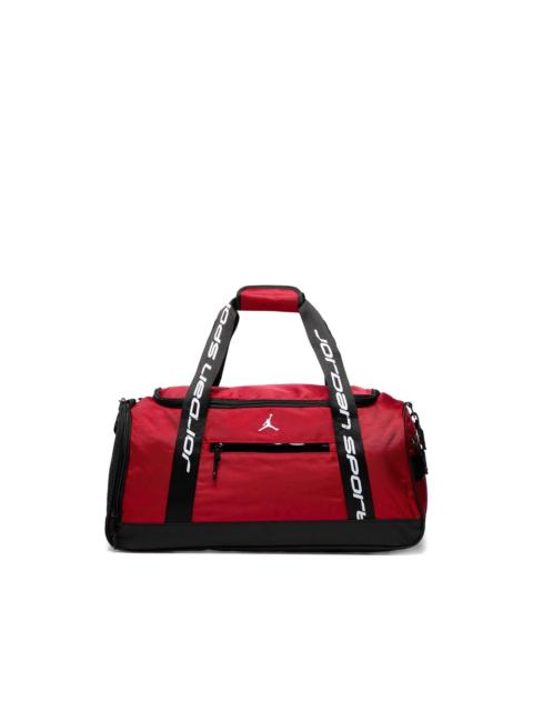 Jordan logo-patch strap duffle bag