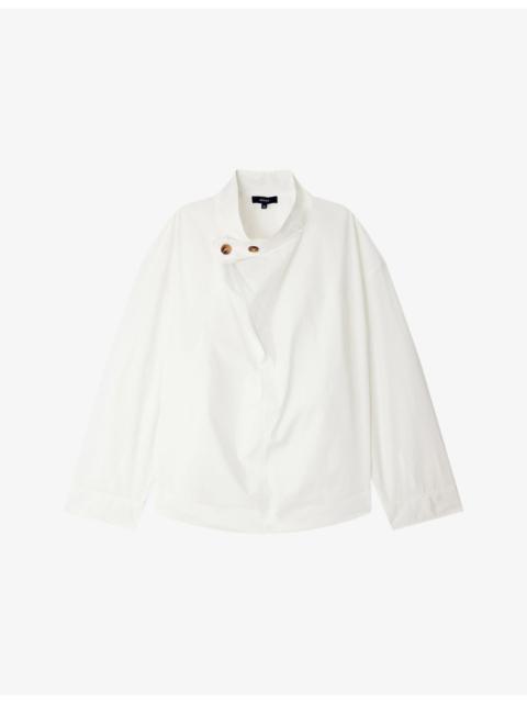 soeur Felicite Tie-Belt Cotton Blouse