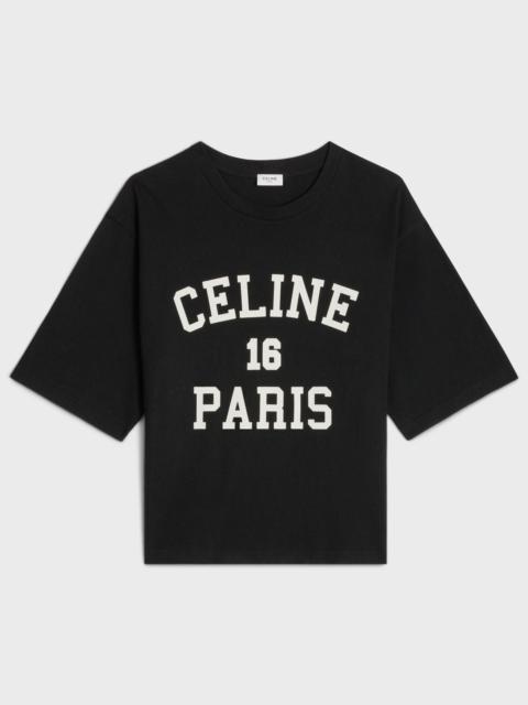 CELINE celine paris loose t-shirt in cotton jersey