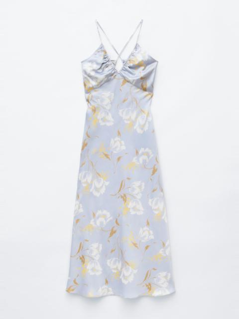 & Other Stories Satin Slip Midi Dress
