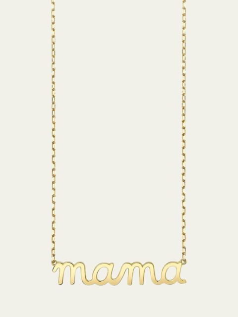 SYDNEY EVAN 14k Gold Mama Script Necklace